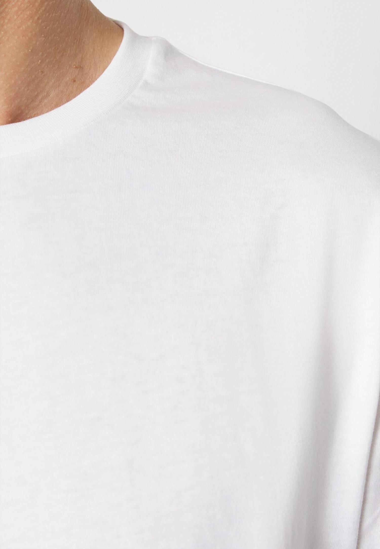 Pier One Maglietta A Manica LungaWhite Uomo T-shirt E Polo PI922O0UM-A11 - immagine 5