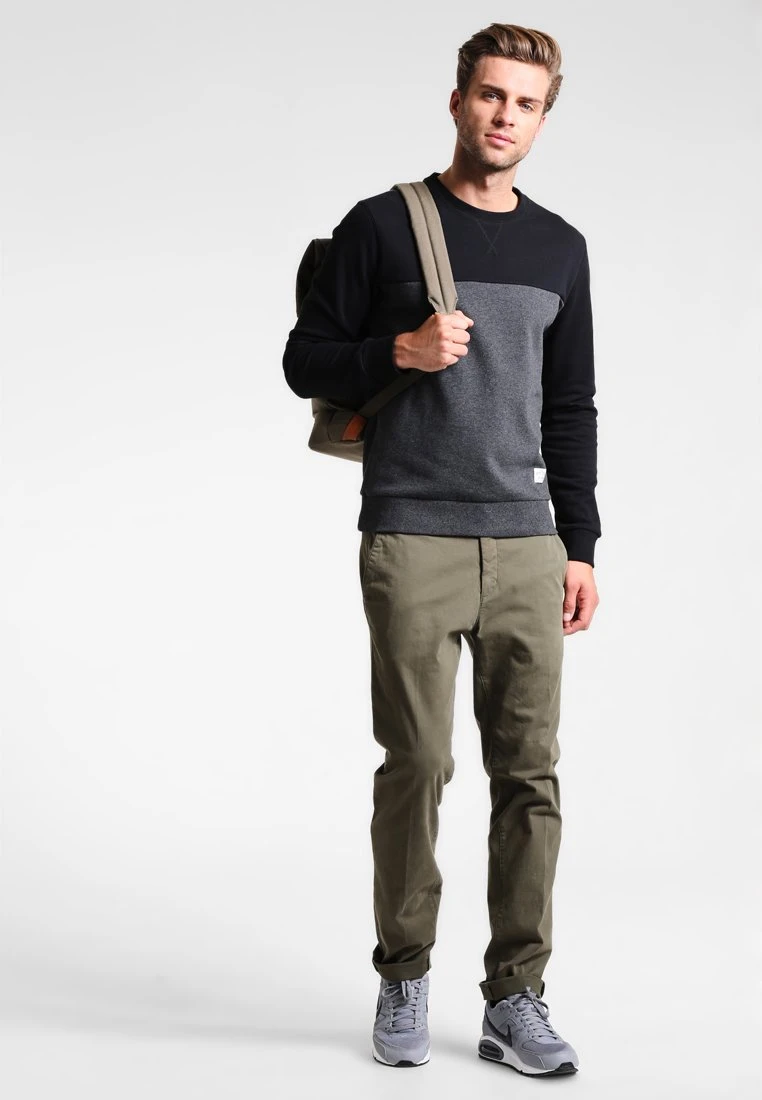 Pier One FelpaMottled Dark Grey Uomo Maglieria E Felpe PI922SA1F-C11 - immagine 2