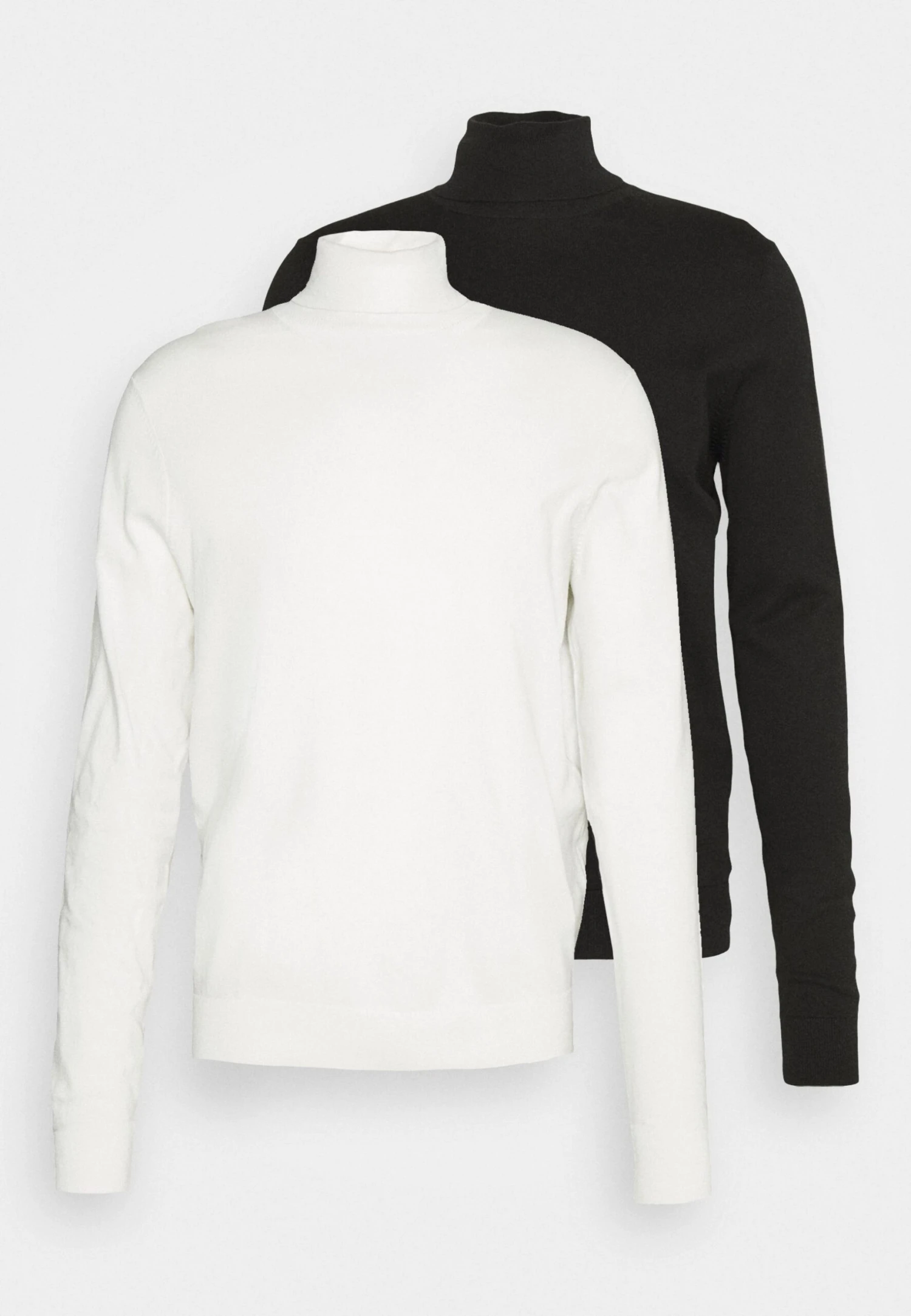 Pier One 2 PackBasic TurtleneckMaglioneBlack/White Uomo Maglieria PI922Q06B-Q16 - immagine 6