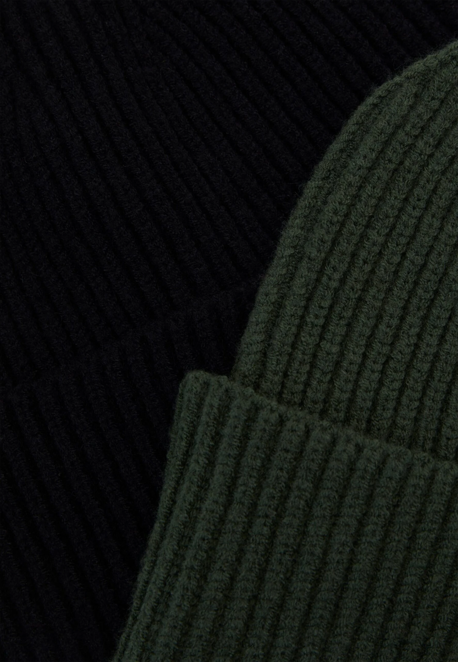 Pier One Unisex 2 PackBerrettoBlack/Khaki Uomo Cappellie Berretti PI954P00N-Q14 - immagine 3