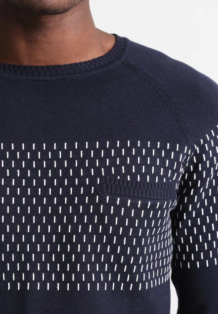 Pier One MaglioneDark Blue Uomo Maglieria PI922QA3A-K11 - immagine 4